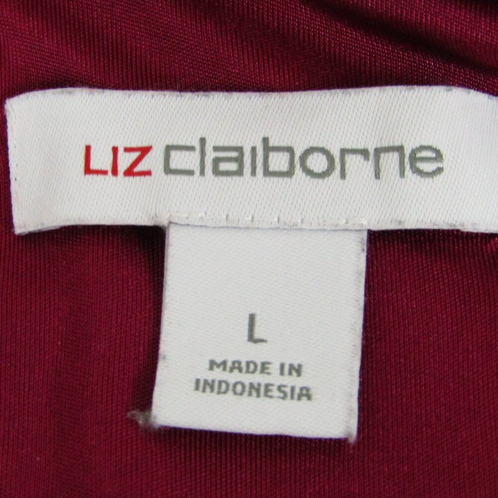 Liz Claiborne | Women's | Blouse | Large | Floral Pattern | Pink - Picture 6 of 6